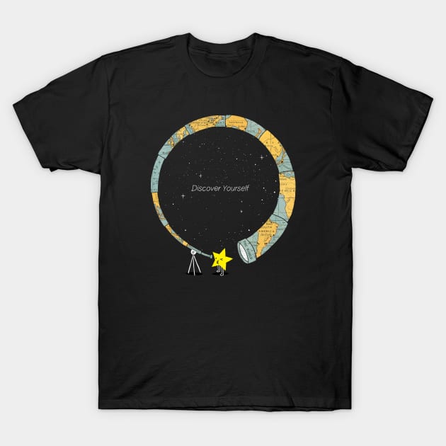 Discover yourself T-Shirt by ilovedoodle